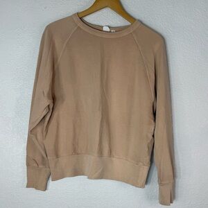 GAP Beige Crewneck Sweatshirt Women’s Medium Minimalist Neutral Casual Comfort